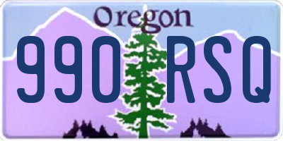 OR license plate 990RSQ