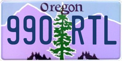 OR license plate 990RTL