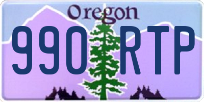 OR license plate 990RTP