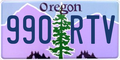 OR license plate 990RTV