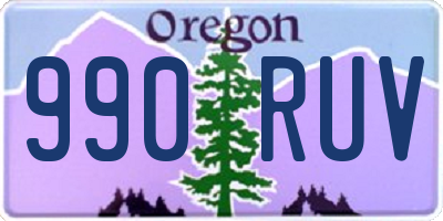 OR license plate 990RUV