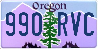 OR license plate 990RVC