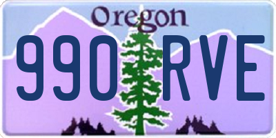 OR license plate 990RVE