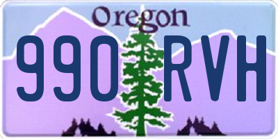 OR license plate 990RVH