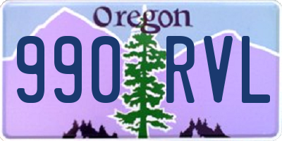 OR license plate 990RVL