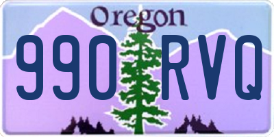 OR license plate 990RVQ