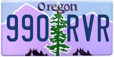 OR license plate 990RVR