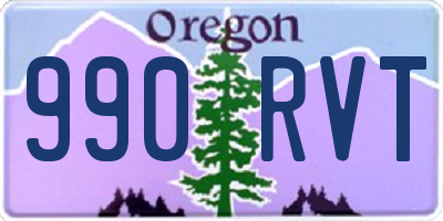 OR license plate 990RVT