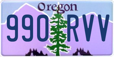OR license plate 990RVV