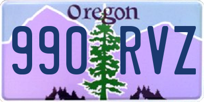 OR license plate 990RVZ