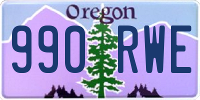 OR license plate 990RWE