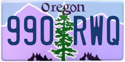 OR license plate 990RWQ