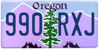 OR license plate 990RXJ