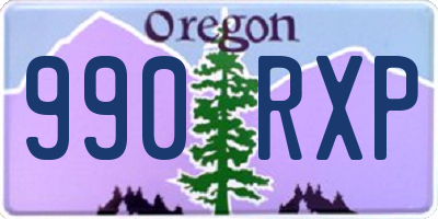 OR license plate 990RXP