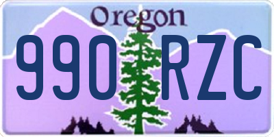 OR license plate 990RZC
