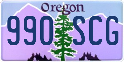 OR license plate 990SCG