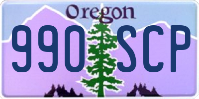 OR license plate 990SCP