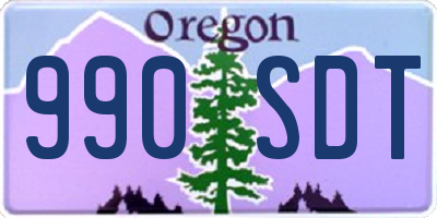 OR license plate 990SDT