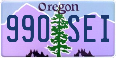 OR license plate 990SEI