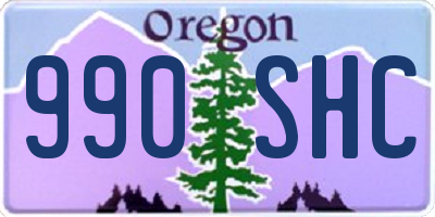 OR license plate 990SHC