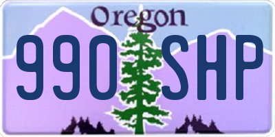 OR license plate 990SHP