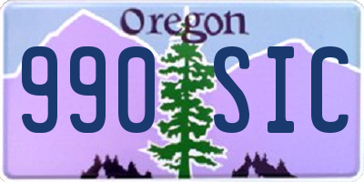 OR license plate 990SIC