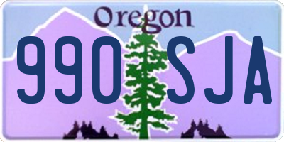 OR license plate 990SJA