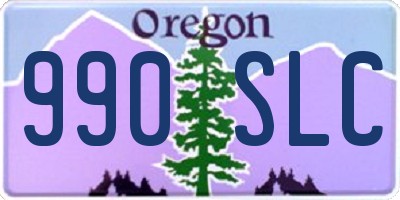 OR license plate 990SLC