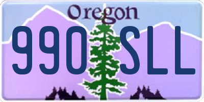 OR license plate 990SLL