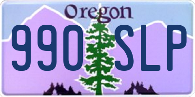 OR license plate 990SLP