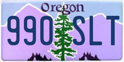 OR license plate 990SLT