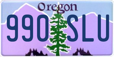 OR license plate 990SLU