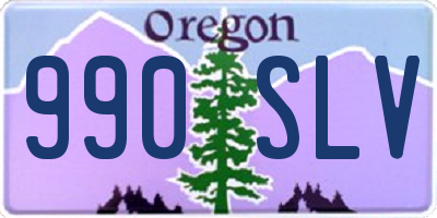 OR license plate 990SLV