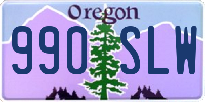 OR license plate 990SLW