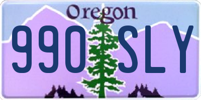 OR license plate 990SLY