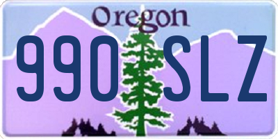 OR license plate 990SLZ