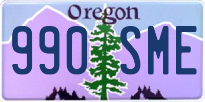 OR license plate 990SME