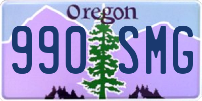 OR license plate 990SMG