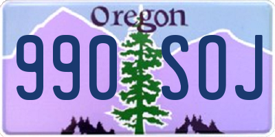 OR license plate 990SOJ