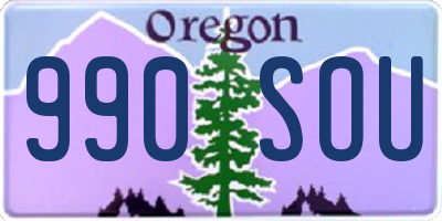 OR license plate 990SOU