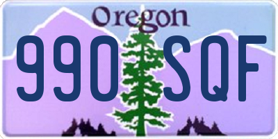 OR license plate 990SQF