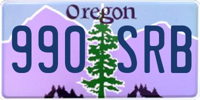 OR license plate 990SRB