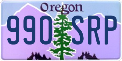 OR license plate 990SRP