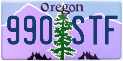 OR license plate 990STF