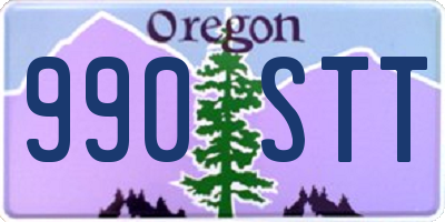 OR license plate 990STT