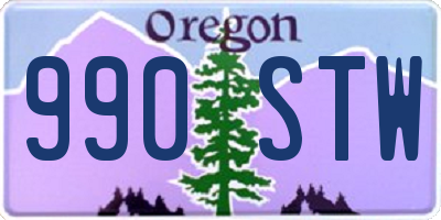 OR license plate 990STW