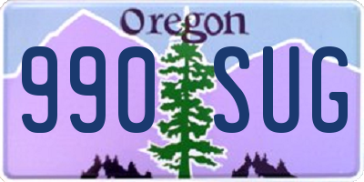 OR license plate 990SUG