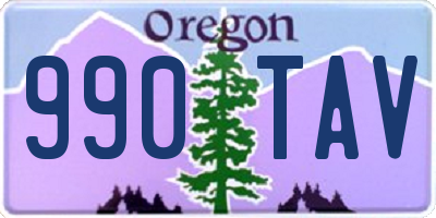 OR license plate 990TAV