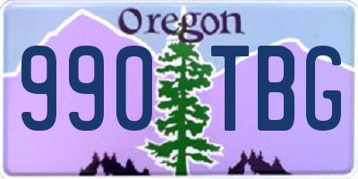 OR license plate 990TBG