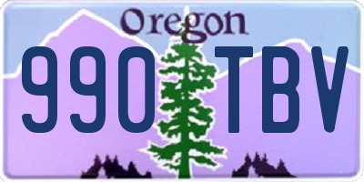 OR license plate 990TBV